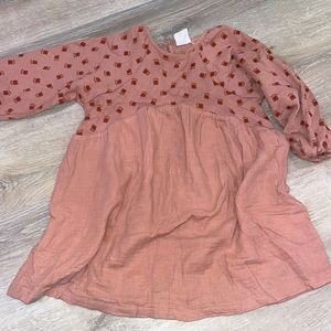 Zara babygirl mauve floral dress 🌺